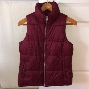 Maroon winter vest